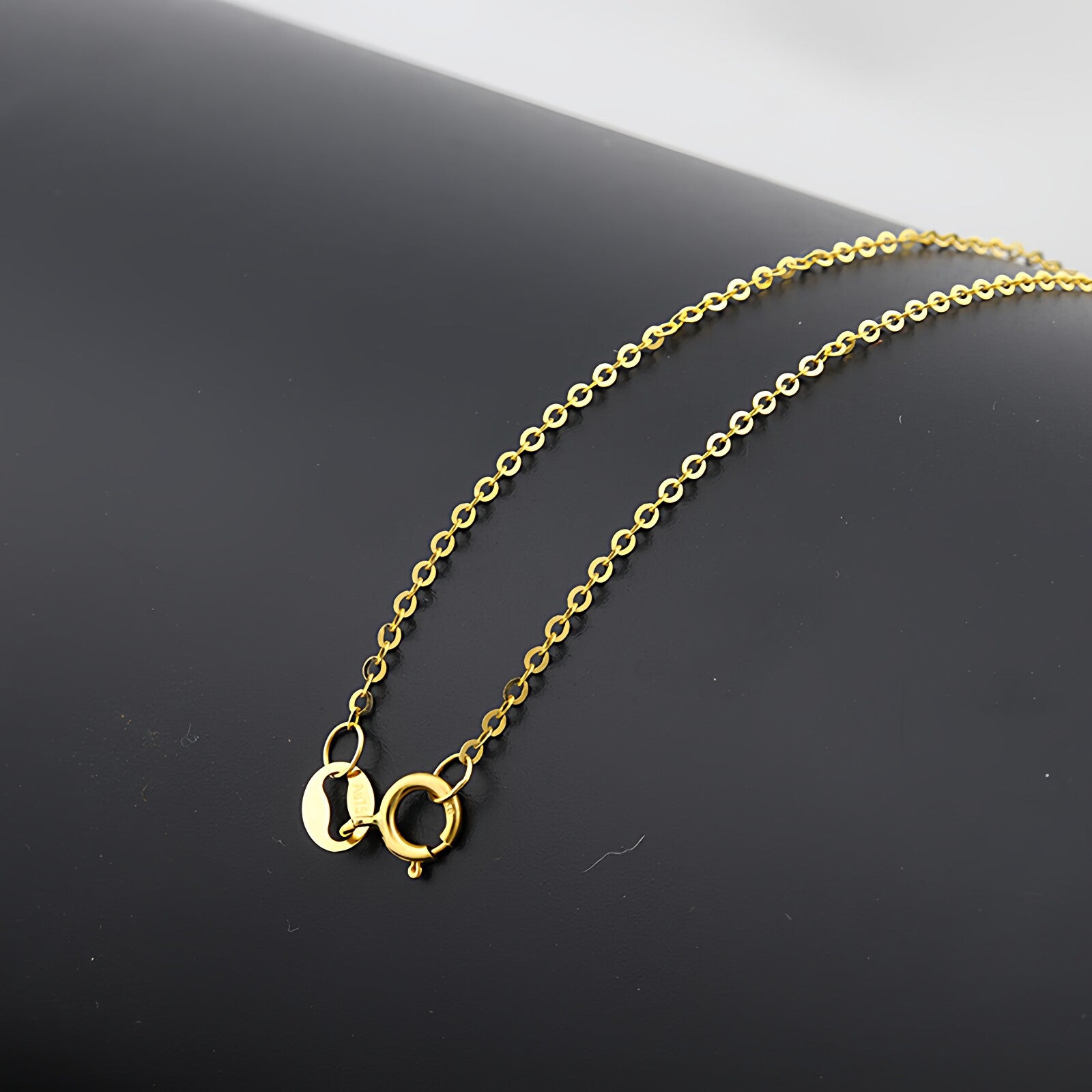 18K Gold O Chain Bracelet Anklet Necklace