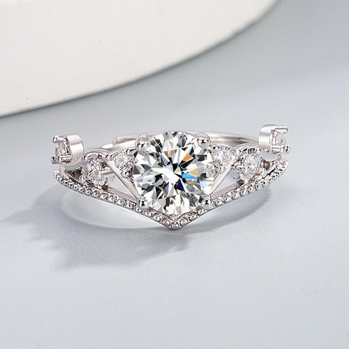 Adjustable Crown Ring for Women