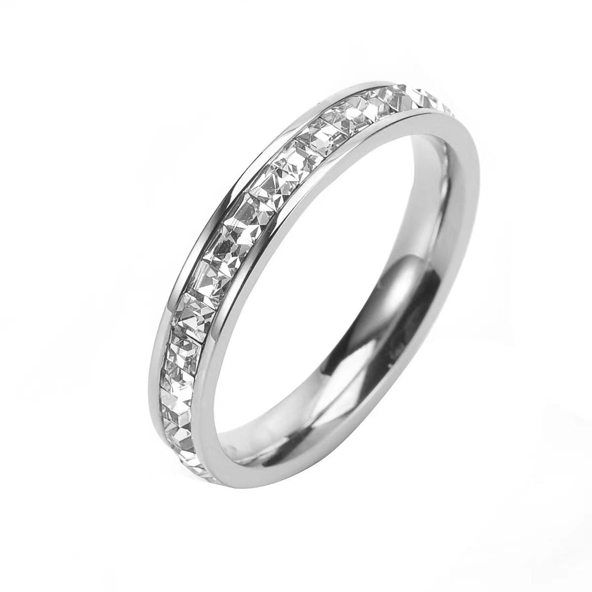 Titanium Steel Starry Sky Diamond Ring